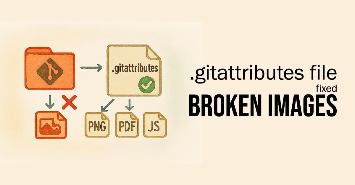 How a .gitattributes File Fixed My Broken Images (and Why You Should Use One Too!) cover image